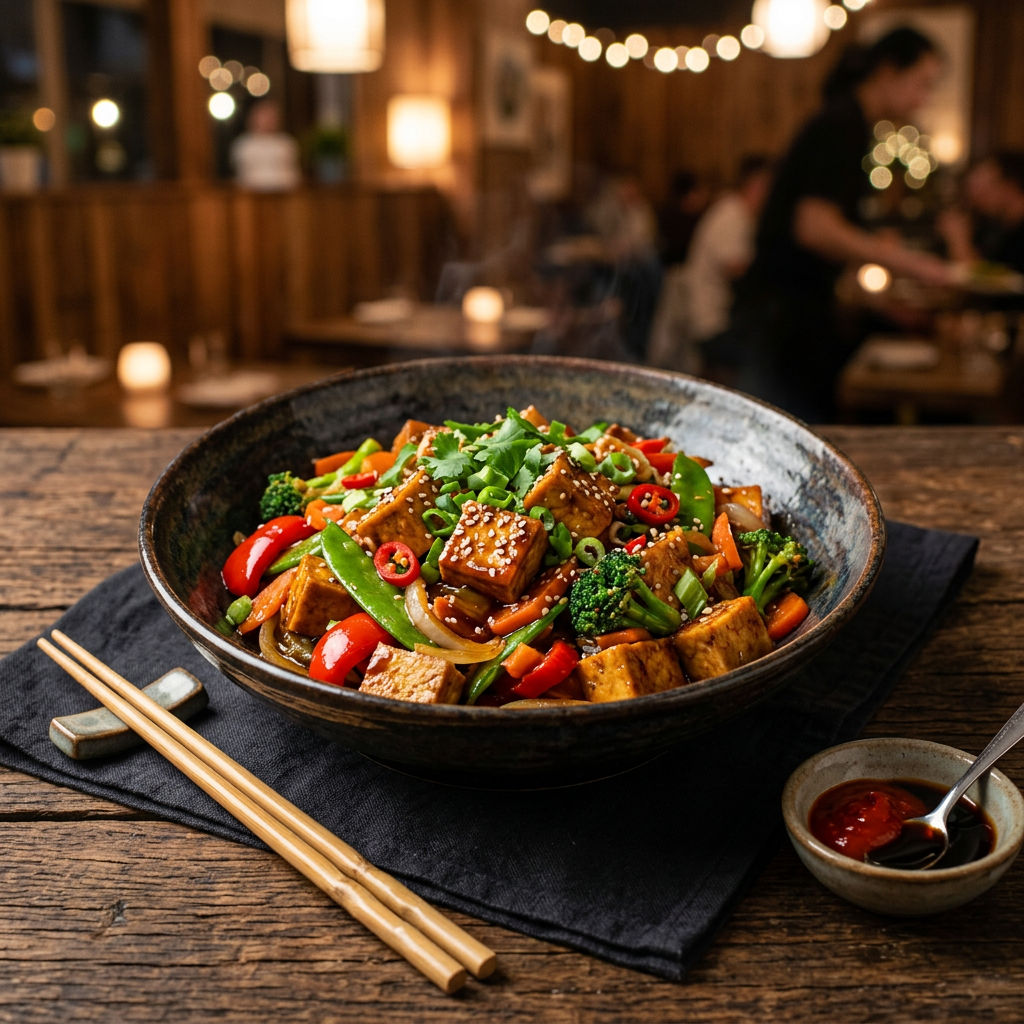 Spicy Tofu Stir Fry
