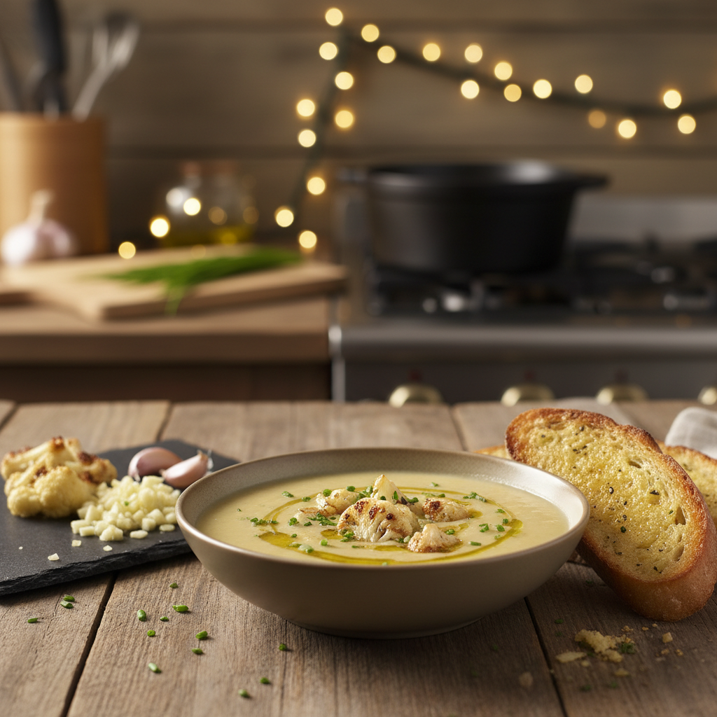 Dairy Free Cauliflower Soup