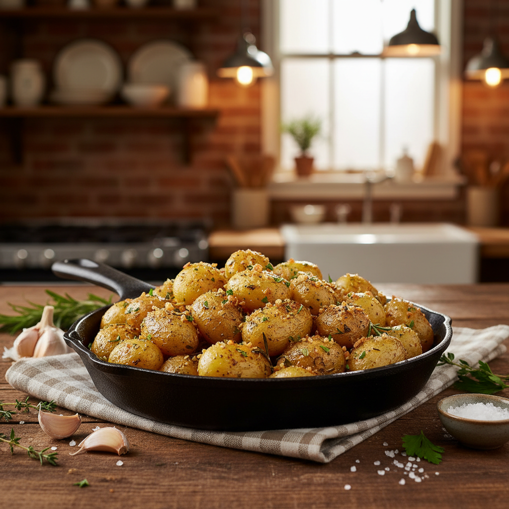 Garlic Herb Roasted Potatoes