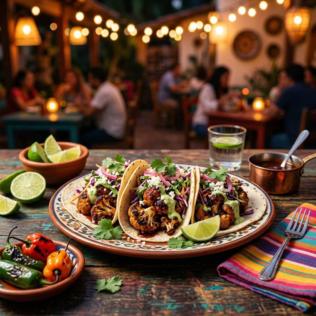 BBQ Cauliflower Tacos