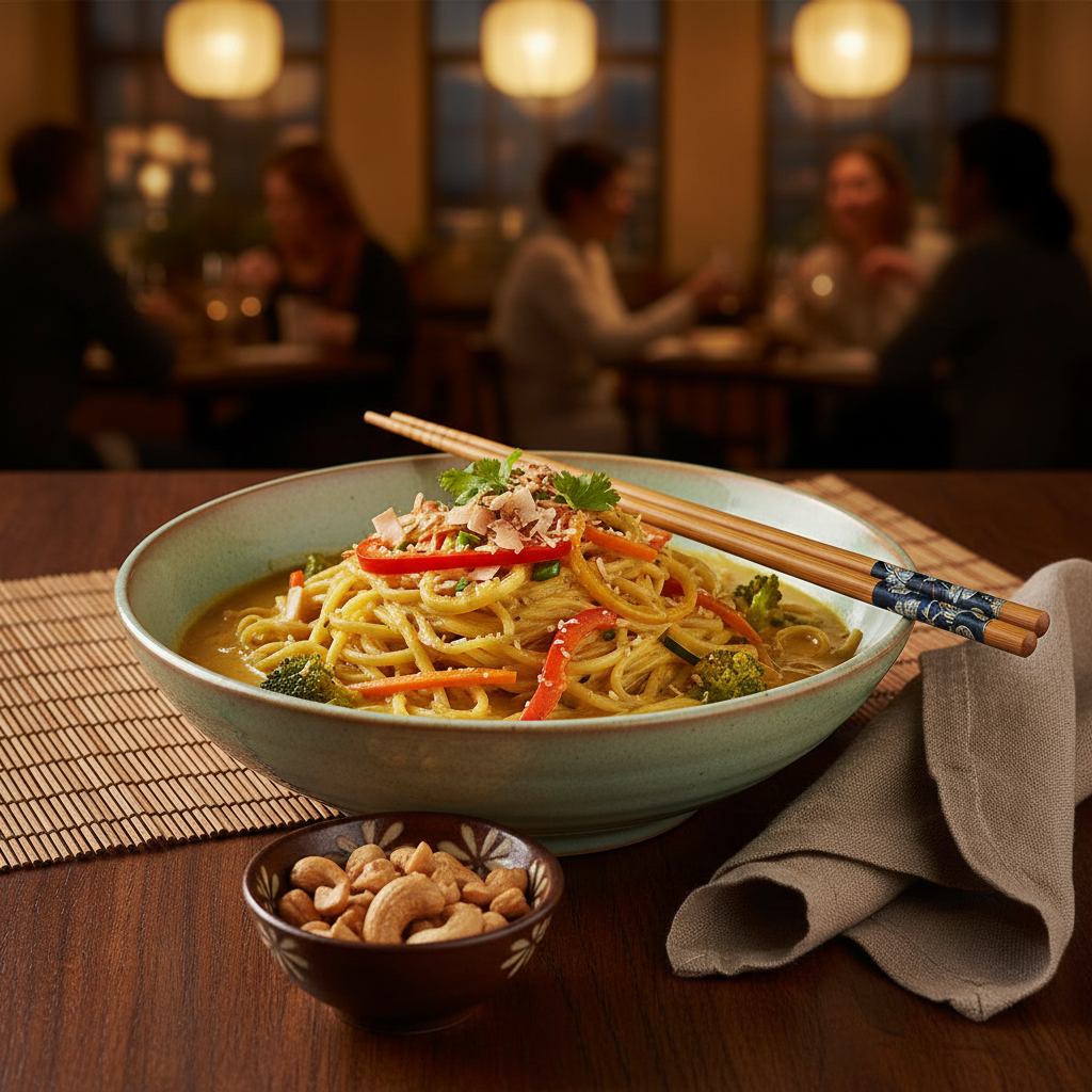 Vegan Coconut Curry Noodles