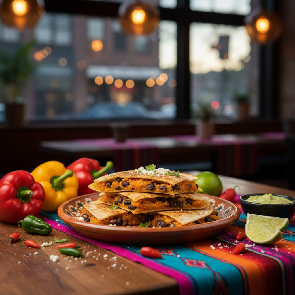 Sweet Potato and Black Bean Quesadillas
