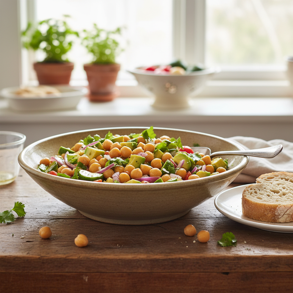 Avocado Chickpea Salad