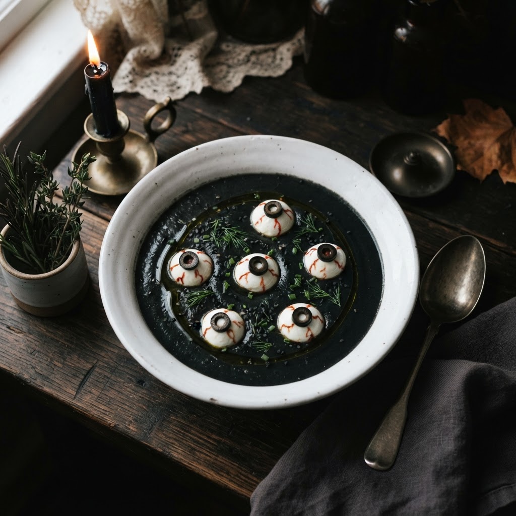 Black Sesame Eyeball Soup