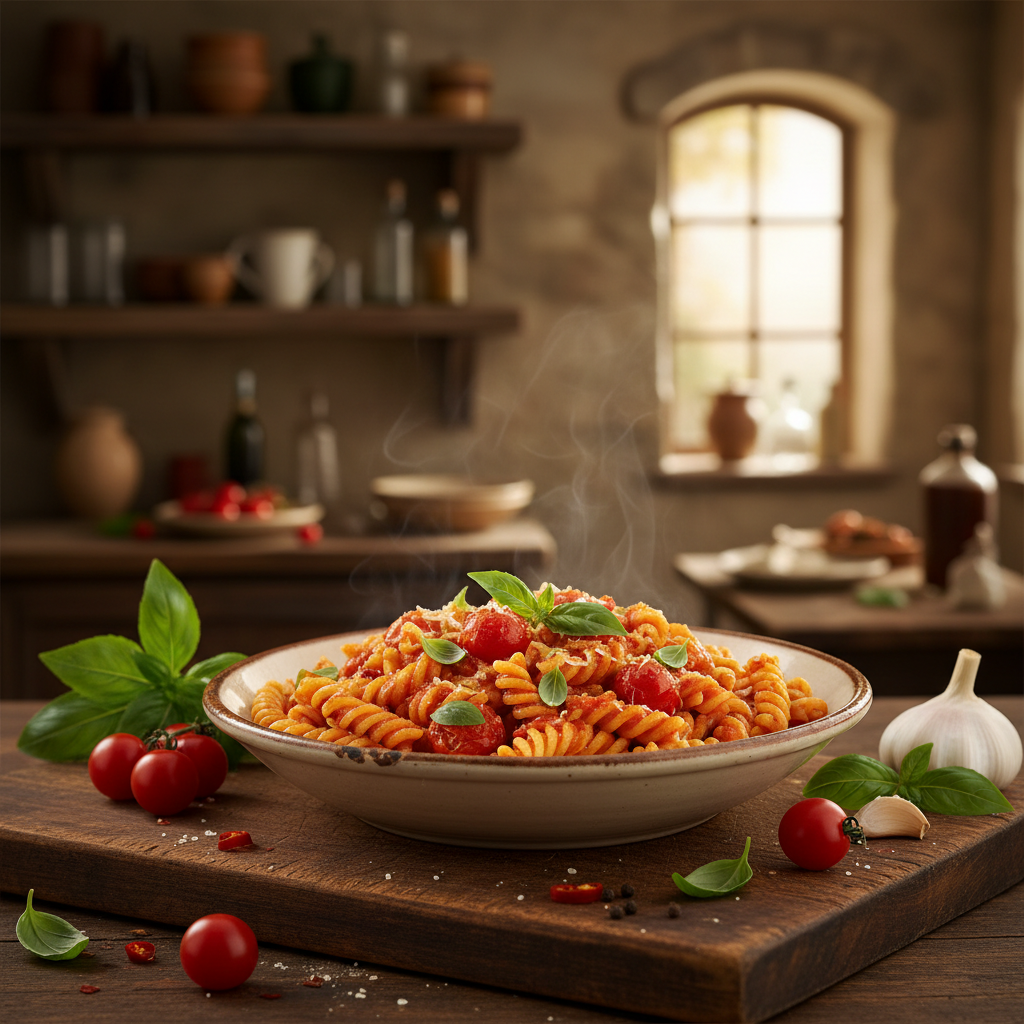 Spicy Tomato Basil Pasta