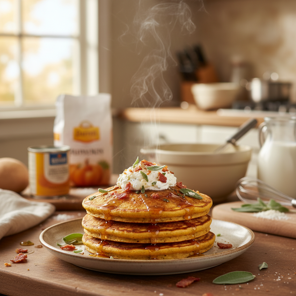 Savory Pumpkin Pancakes