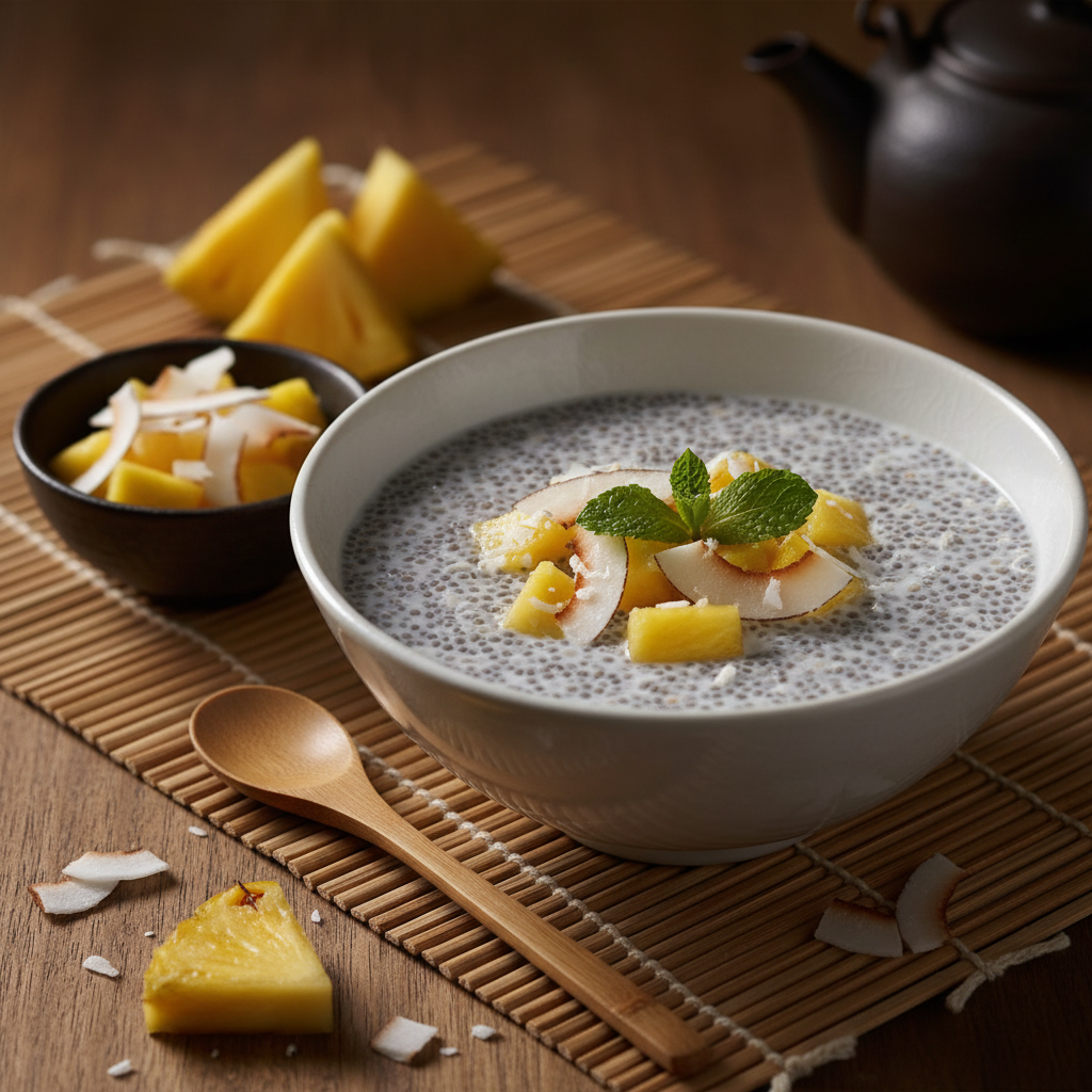 Pineapple and Coconut Chia Pudding