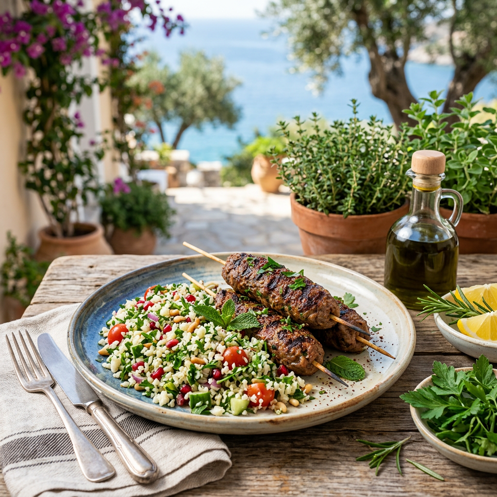 Mediterranean Lamb with Cauliflower 'Tabbouleh'