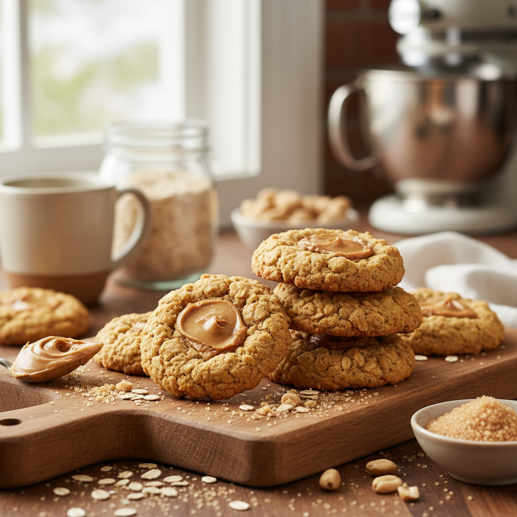 Peanut Butter Oatmeal Cookies