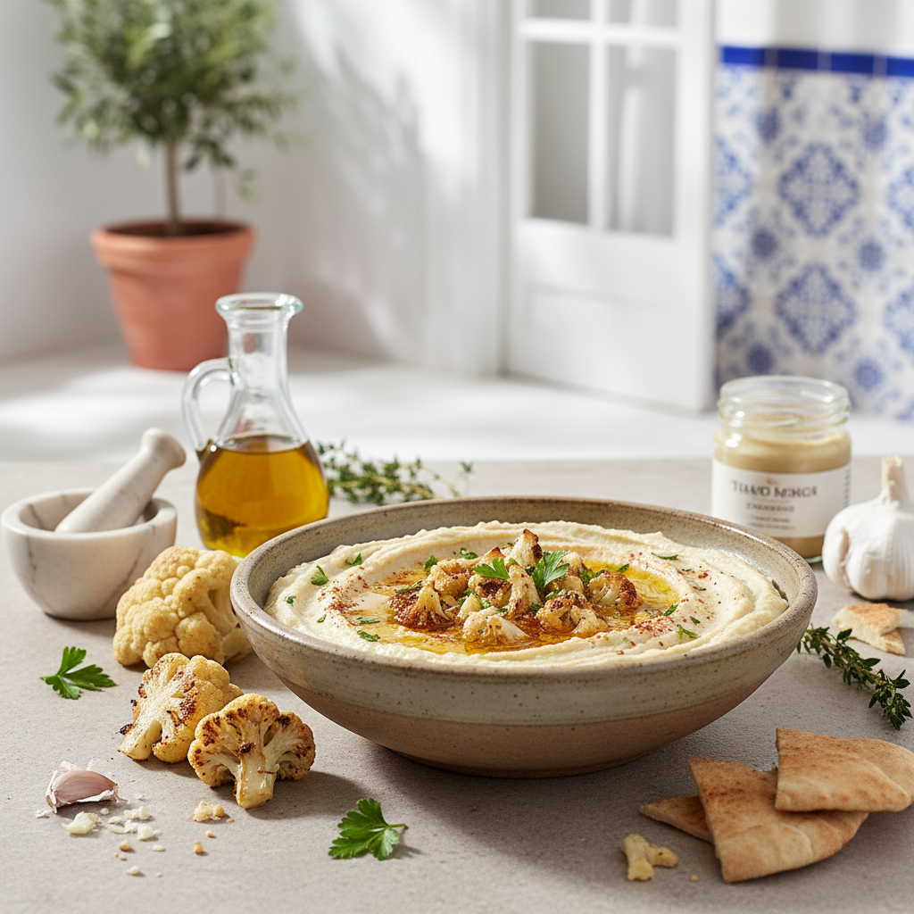 Roasted Cauliflower Hummus