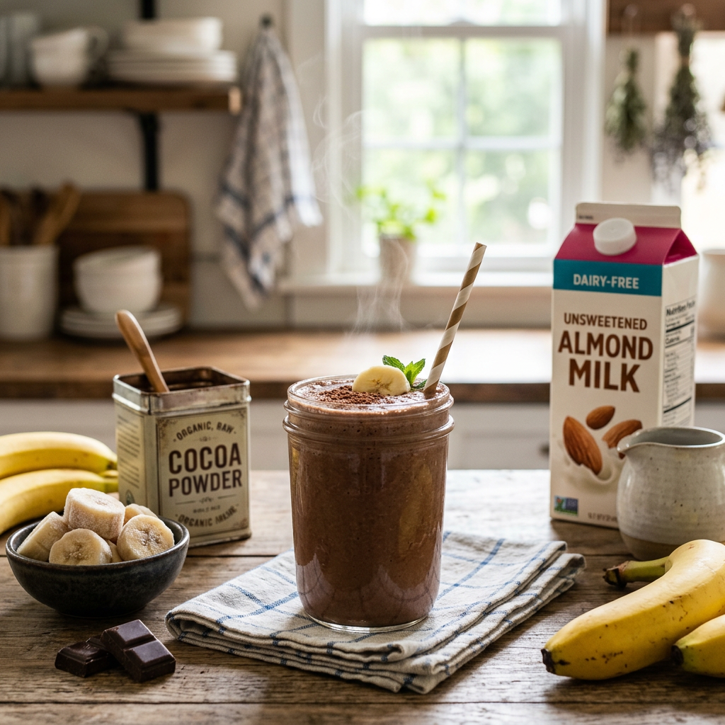 Dairy-Free Chocolate Banana Smoothie