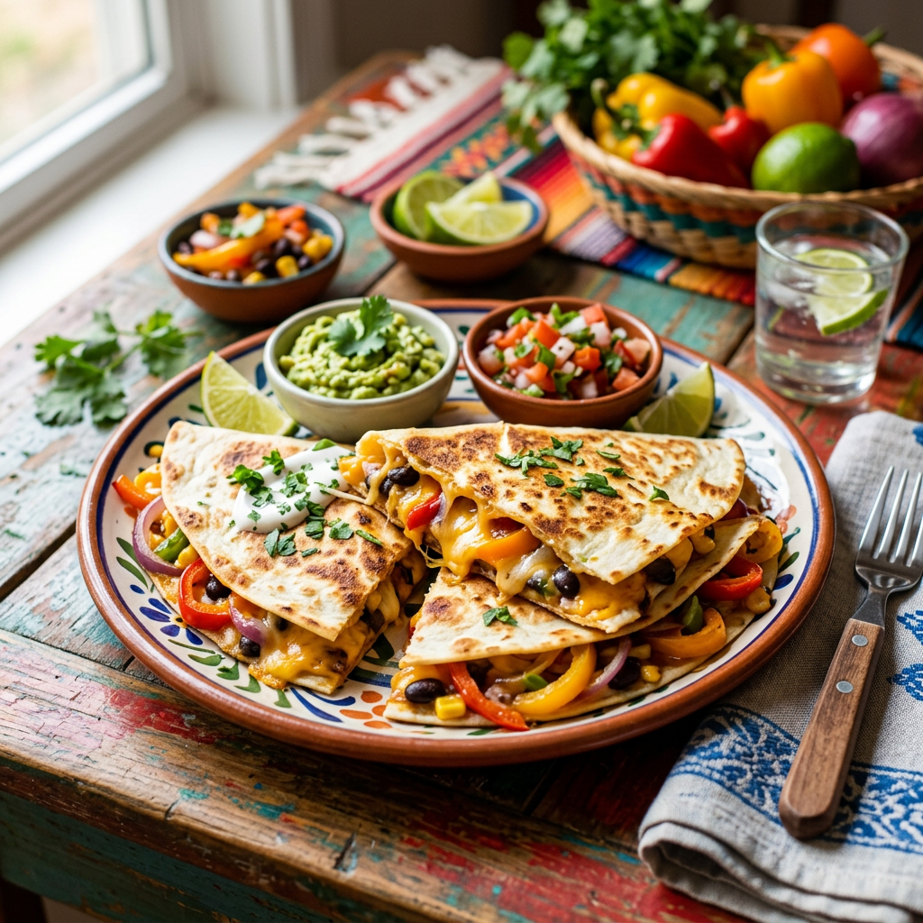 Cheesy Veggie Quesadillas