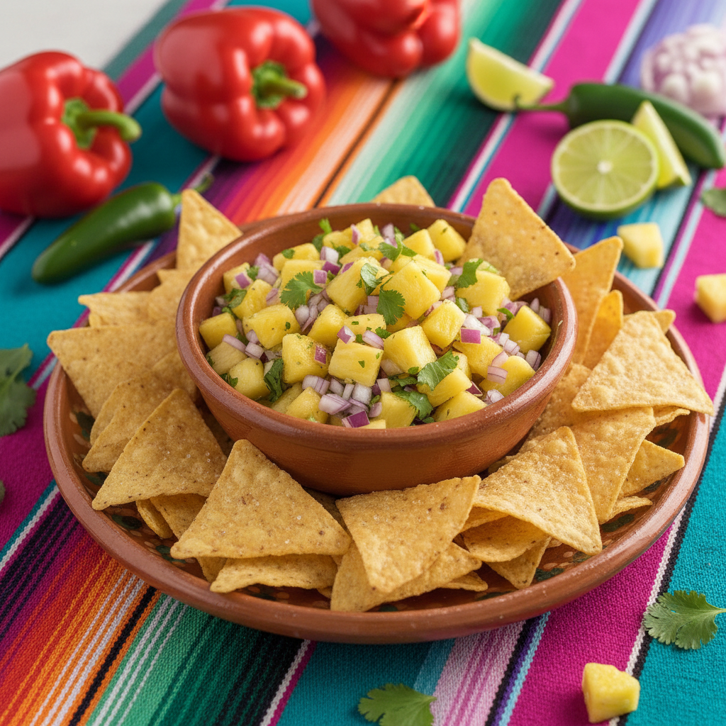 Pineapple Salsa with Tortilla Chips