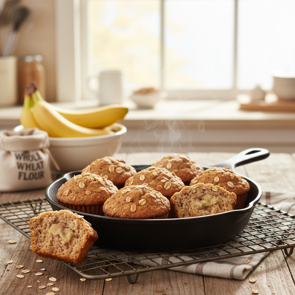 Banana Oat Muffins