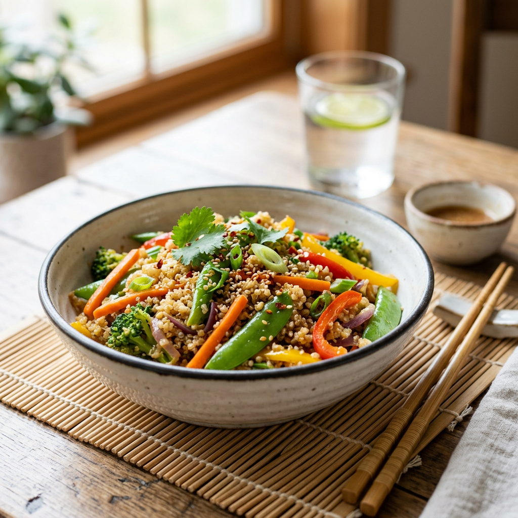 Vegetable Quinoa Stir Fry