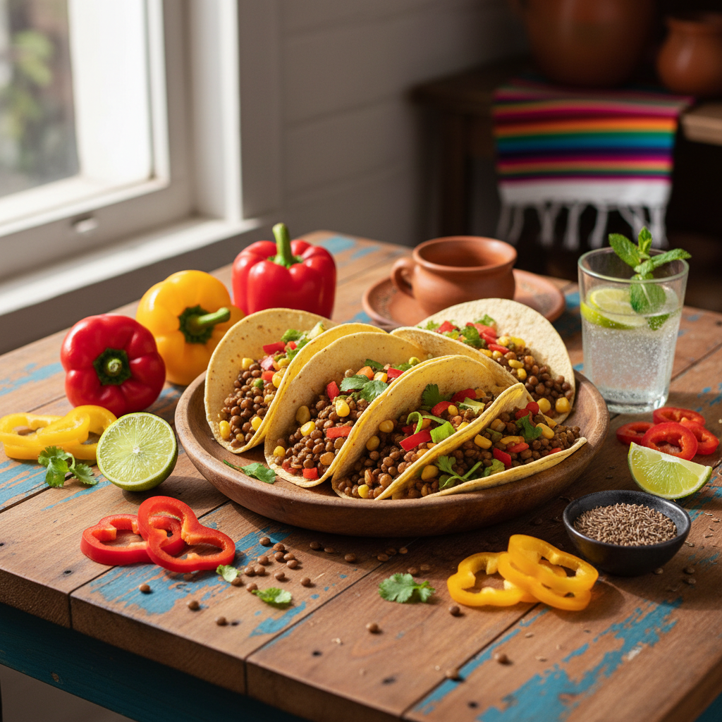 Vegan Tacos with Lentils
