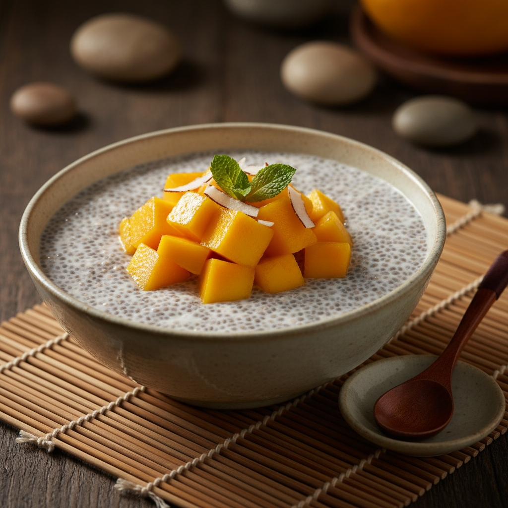 Coconut Mango Chia Pudding