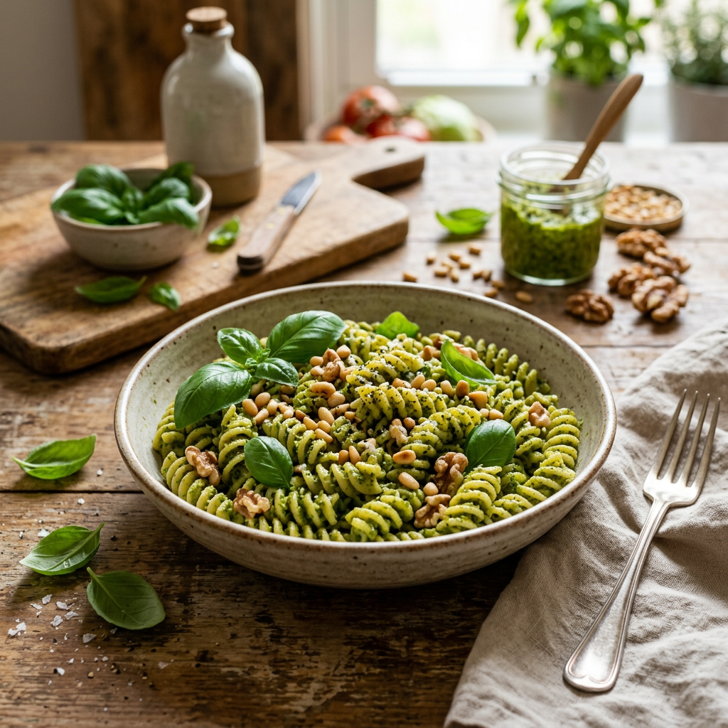 Dairy-Free Pesto Pasta