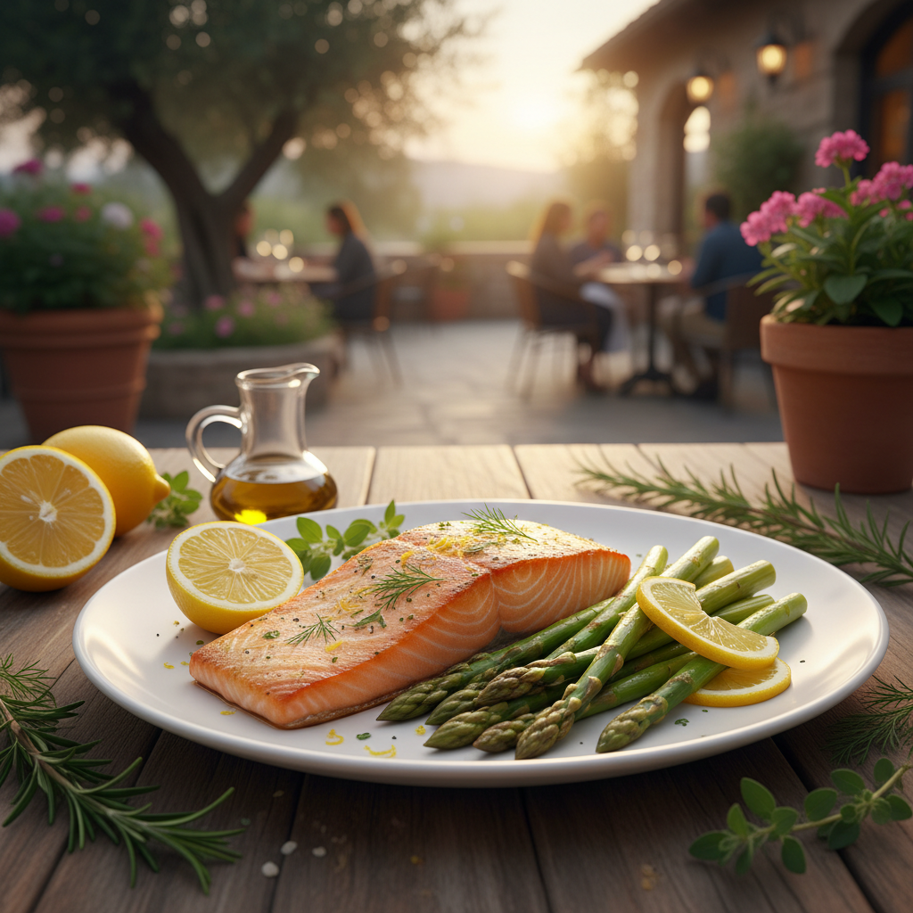 Citrus-Dill Baked Salmon with Roasted Asparagus