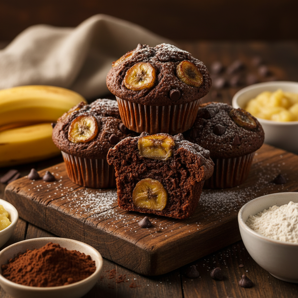 Choco Banana Muffins
