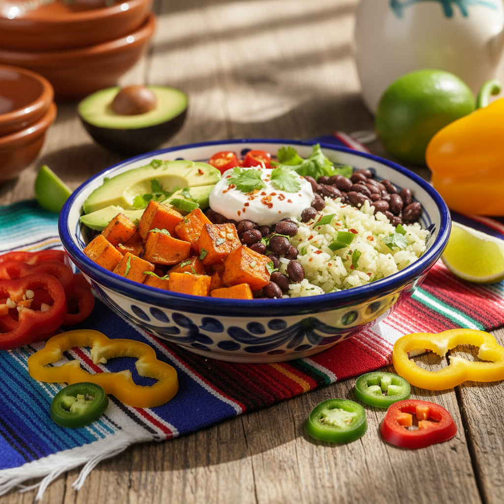 Sweet Potato and Black Bean Burrito Bowl