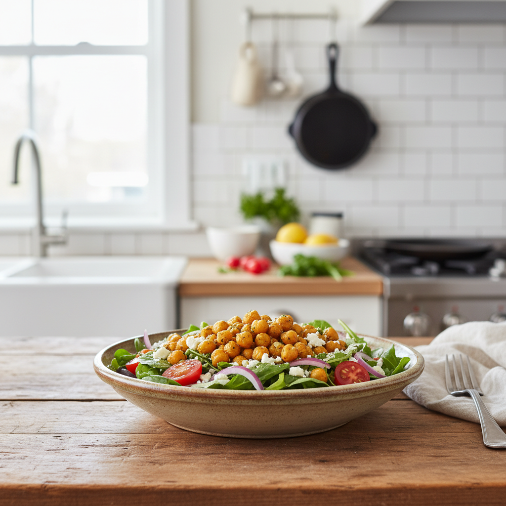 Crispy Chickpea Salad