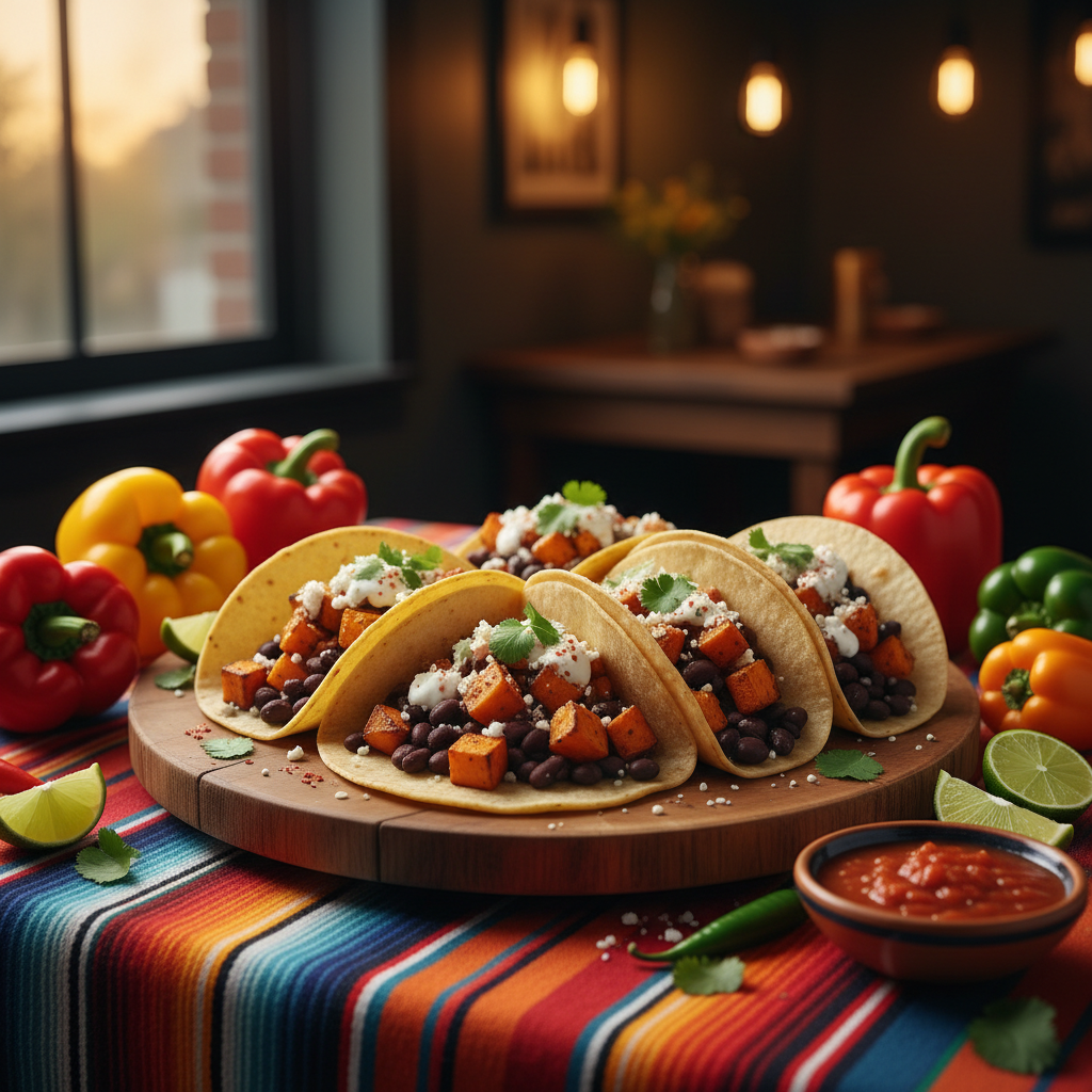 Sweet Potato and Black Bean Tacos