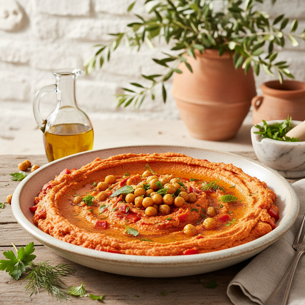 Roasted Red Pepper Hummus
