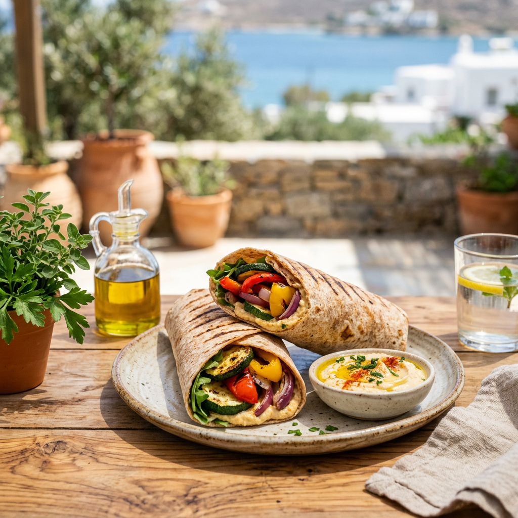 Grilled Vegetable Wraps