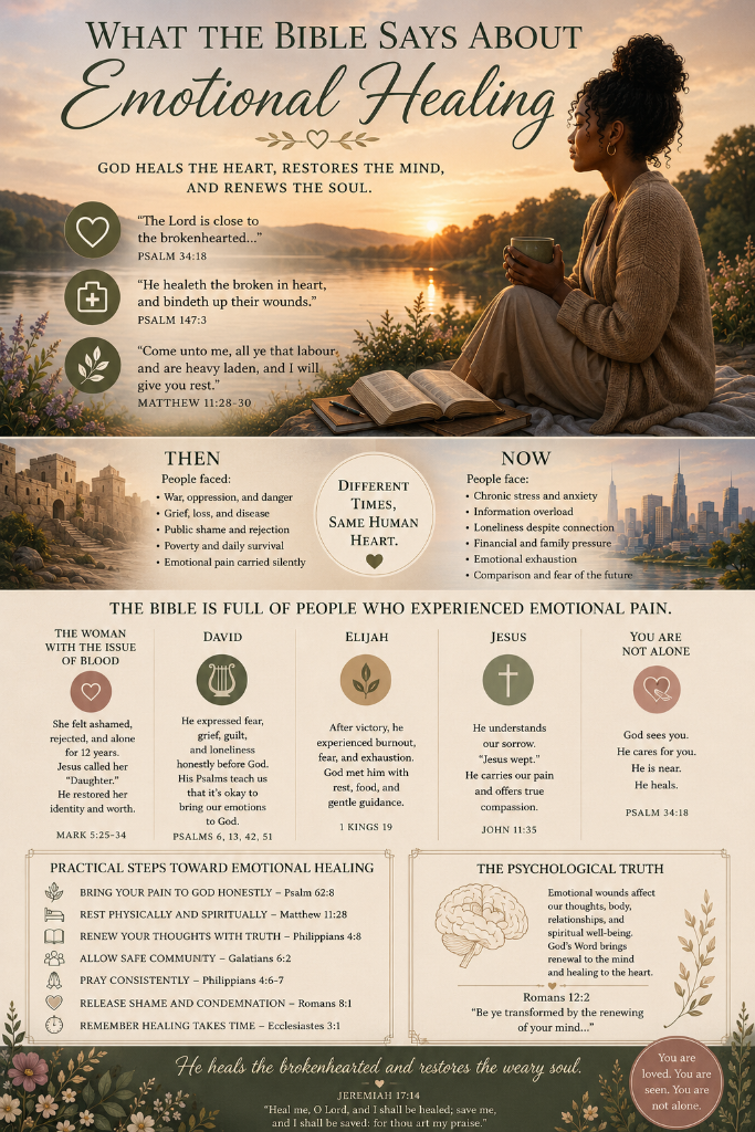 What the Bible Says About Emotional Healing: Finding God’s Restoration for the Mind, Heart, and Soul