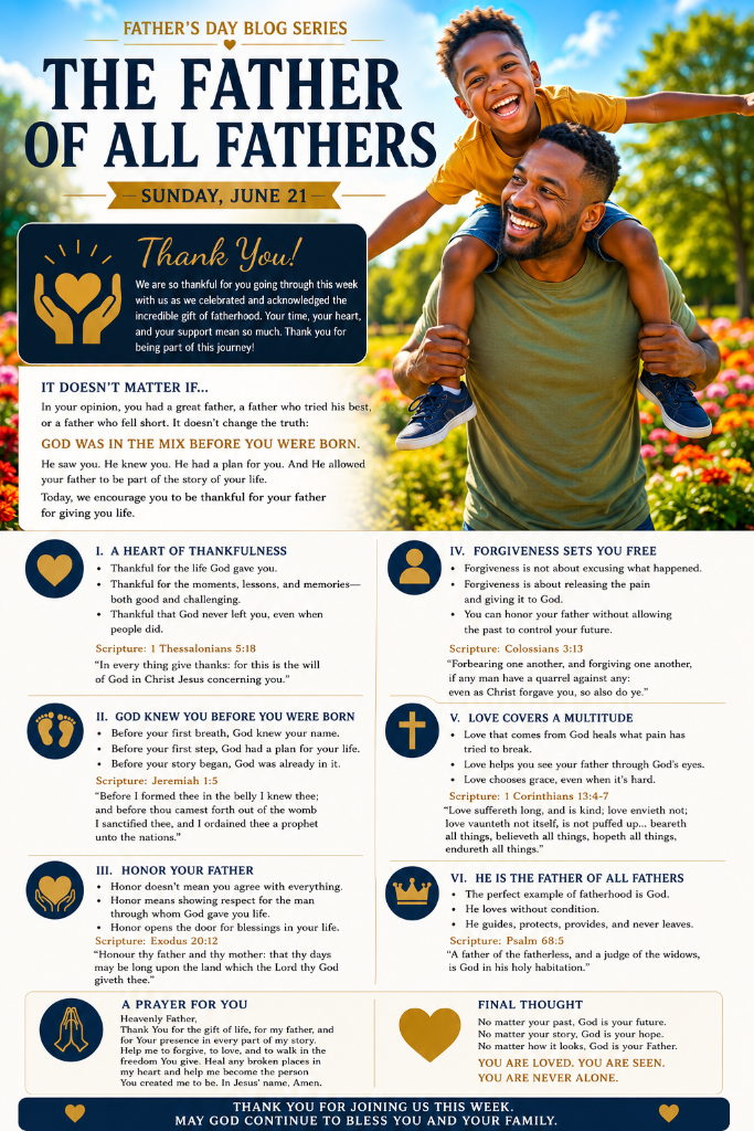 Father's Day Finale - The Father of All Fathers: A Heart of Gratitude, Healing, and Honor