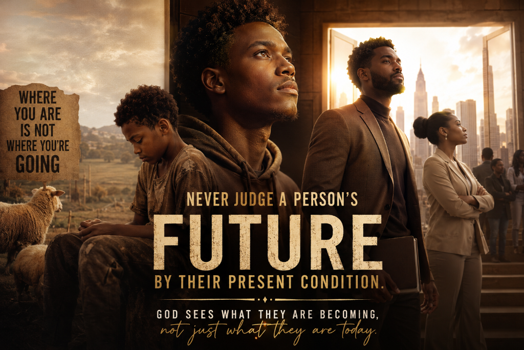 Never Judge a Person’s Future by Their Present Condition: God Sees What We Are Becoming, Not Just What We Are Today