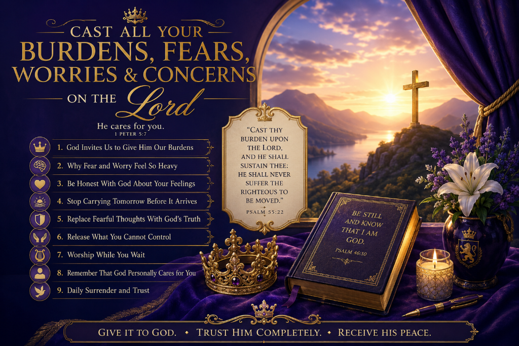 How to Cast All Our Burdens, Fears, Worries, and Concerns on the Lord