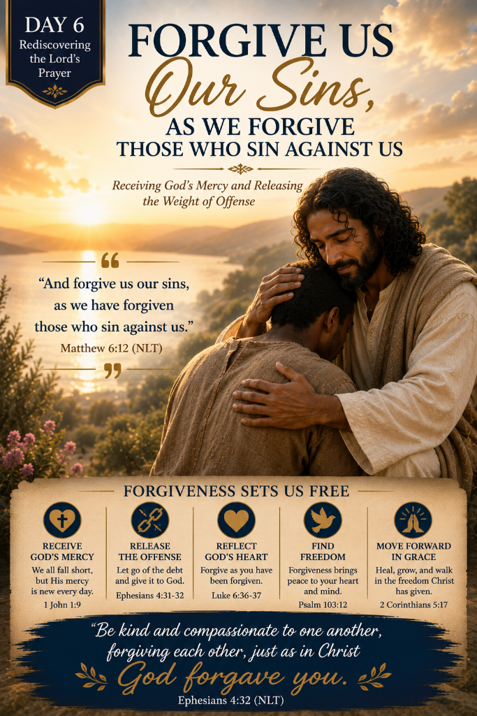 Day 6 - Forgive Us Our Sins, as We Forgive Those Who Sin Against Us