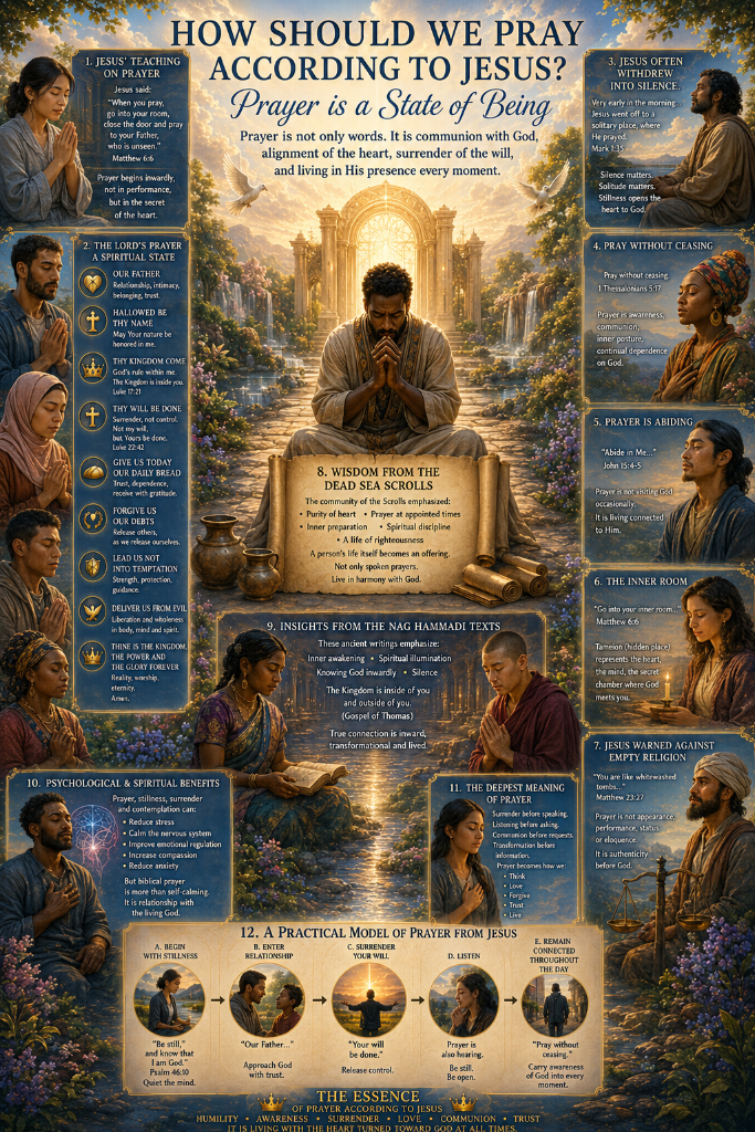 How Did Jesus Teach Us to Pray? Prayer as a State of Being, Not Only Words
