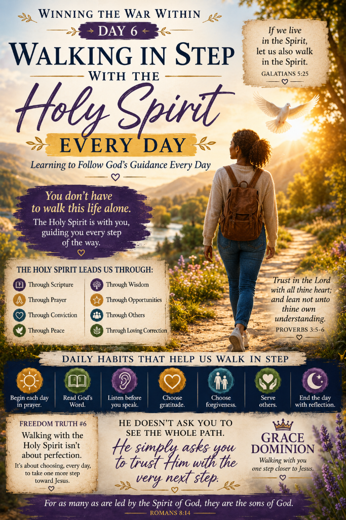Winning the War Within: Day 6 — Walking in Step with the Holy Spirit