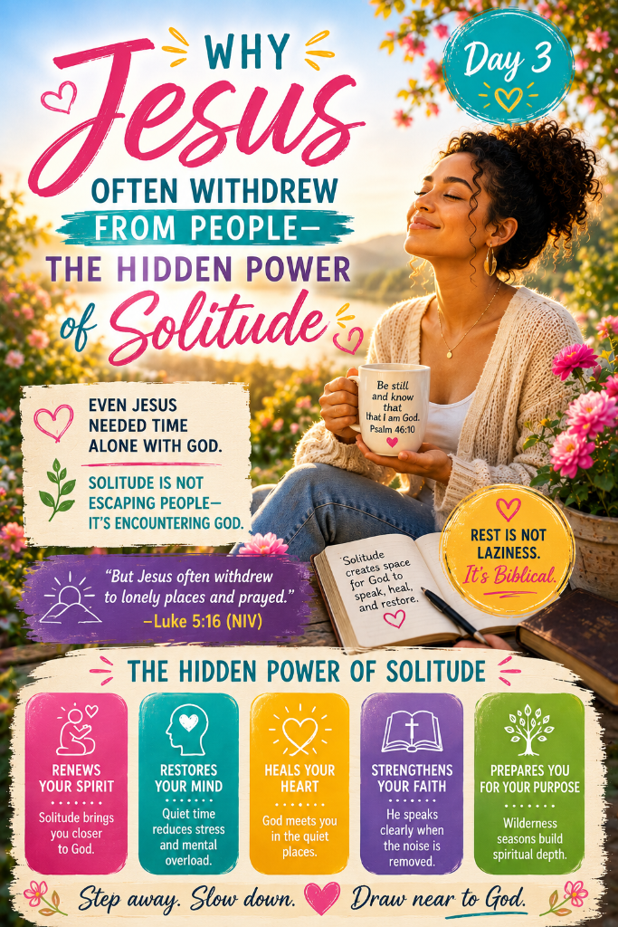 Why Jesus Often Withdrew From People — The Hidden Power of Solitude