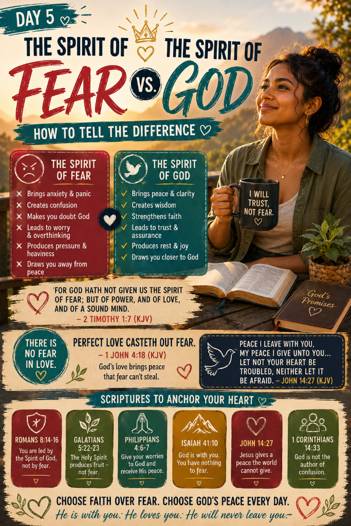 The Spirit of Fear vs. the Spirit of God: How to Tell the Difference