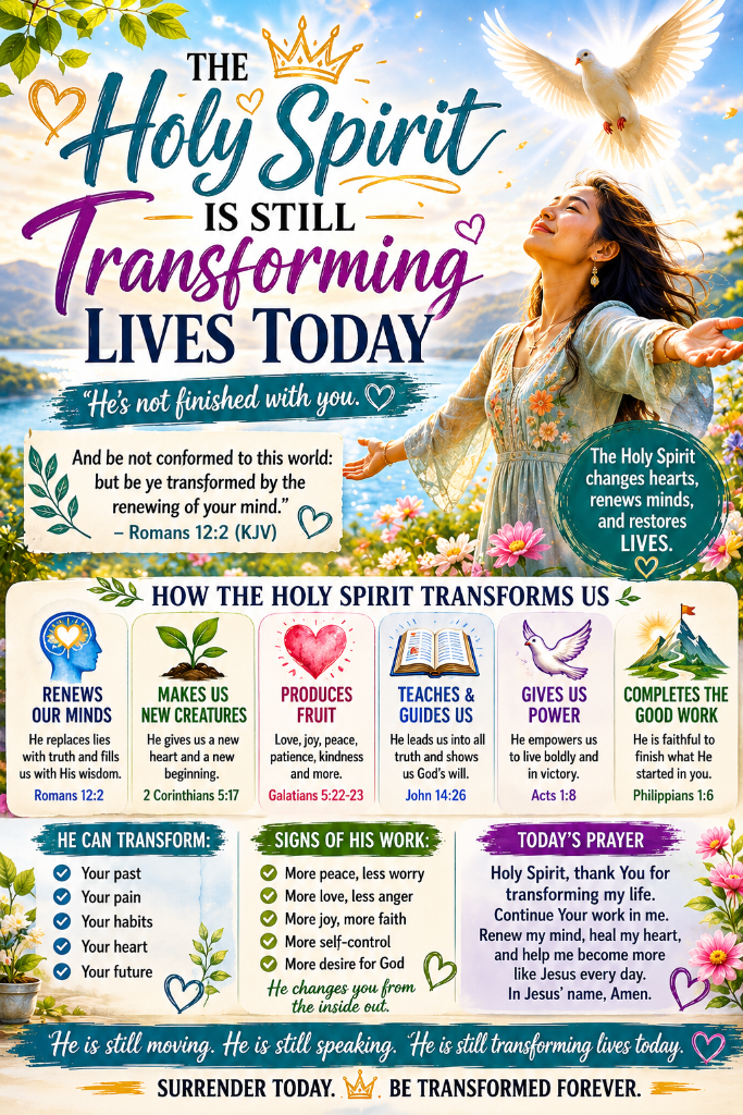 The Holy Spirit Is Still Transforming Lives Today