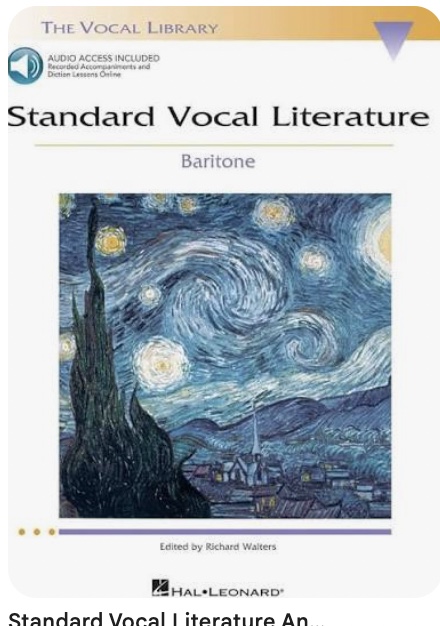 Standard Vocal Literature — Baritone