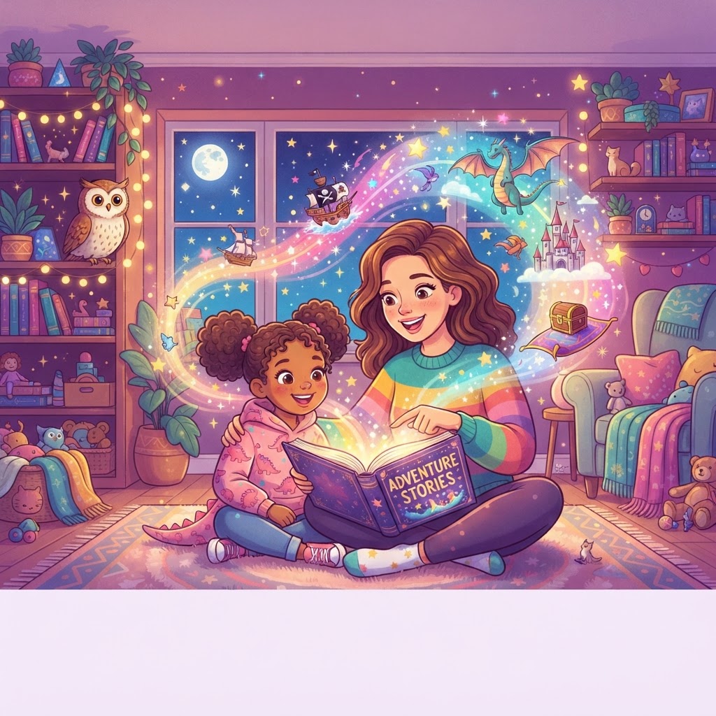 Illustration for 15 Adventure Story Ideas for Kids to Spark Imagination - AI storytelling for children