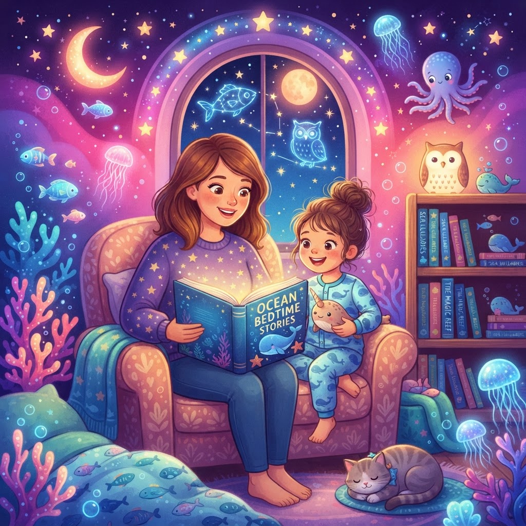 Featured image for Best ocean bedtime stories for 6-year-olds - InstaTales AI storytelling blog