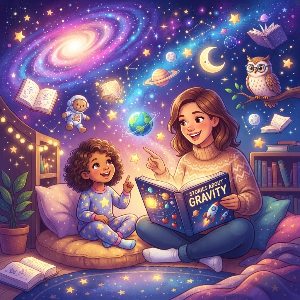 Featured image for Gravity Stories for Kids That Make Science Fun - InstaTales AI storytelling blog