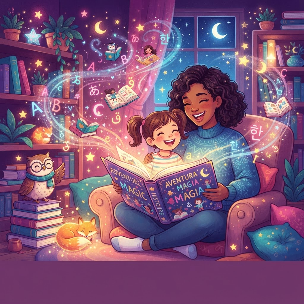 Featured image for Multilingual AI Stories for Bilingual Kids - InstaTales AI storytelling blog