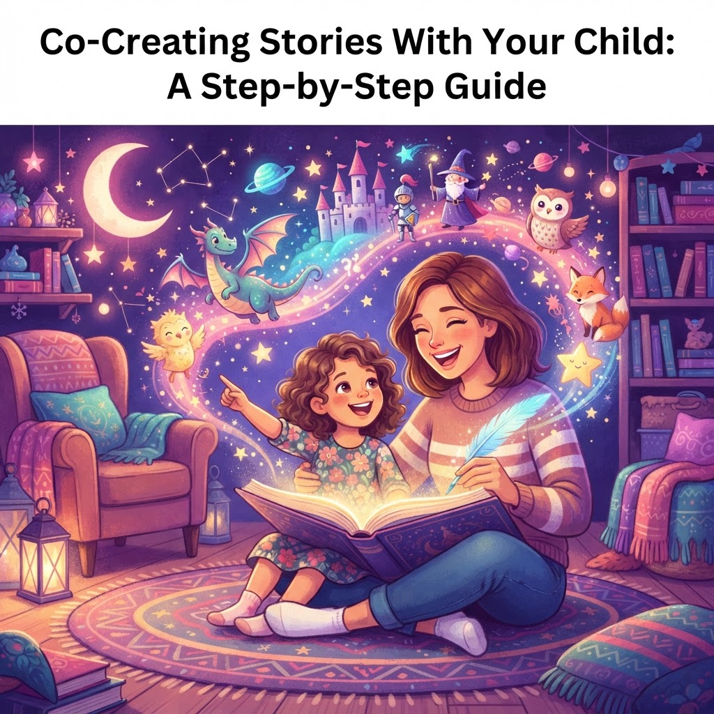 Featured image for Co-Creating Stories With Kids: Step-by-Step - InstaTales AI storytelling blog