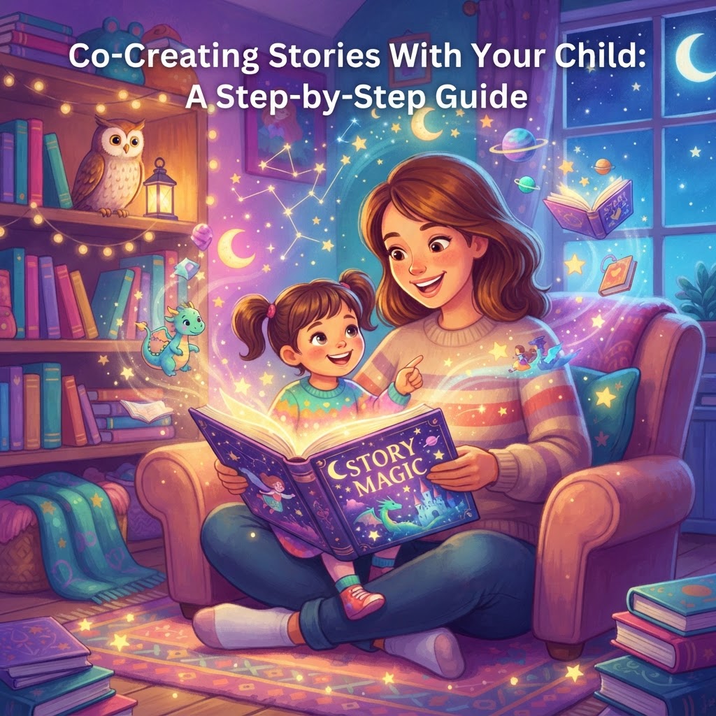 Featured image for Co-Creating Stories With Kids: Step-by-Step Guide - InstaTales AI storytelling blog