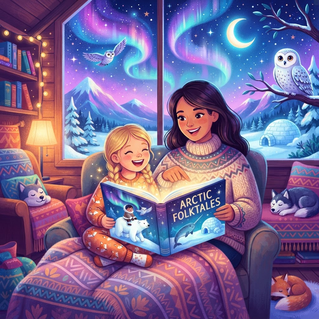 Featured image for Arctic Folktales for Kids: Stories & Lessons - InstaTales AI storytelling blog