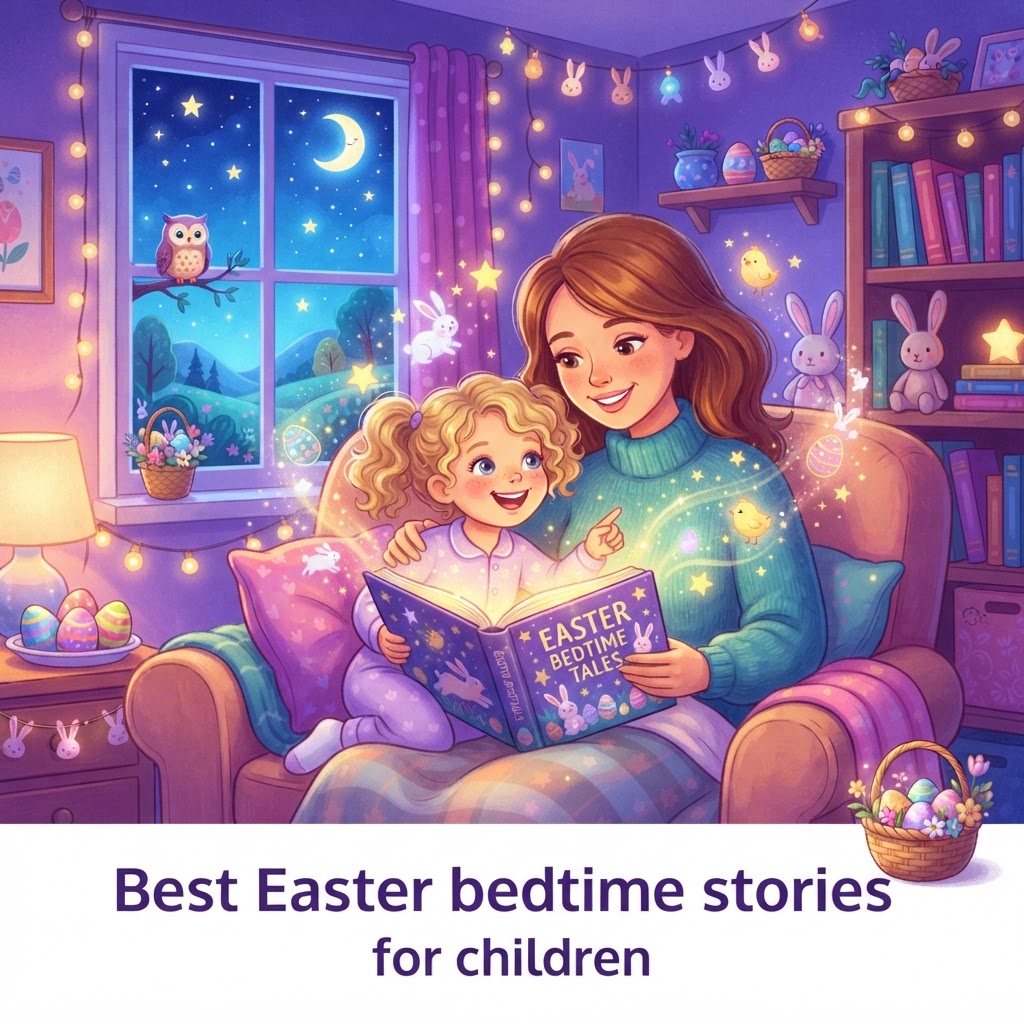 Featured image for Best Easter bedtime stories for children - InstaTales AI storytelling blog