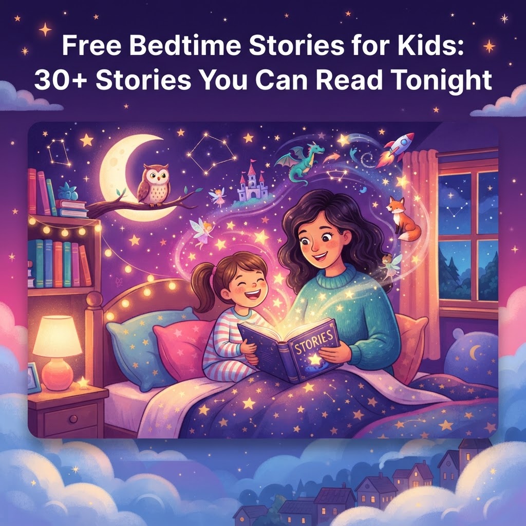 Free Bedtime Stories for Kids: 30+ Tonight