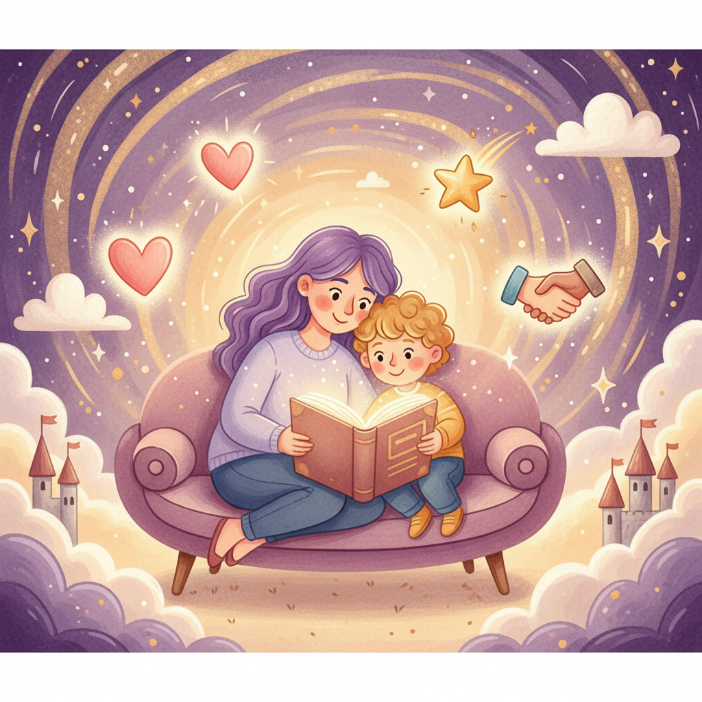A Parent's Guide to Teaching Values with Bedtime Stories - InstaTales AI blog